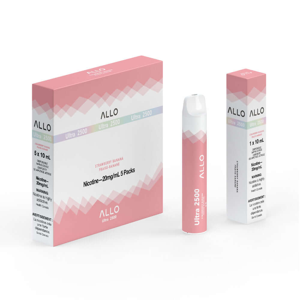 Strawberry Banana - Allo Ultra 2500 Disposable - 5pc/Carton | ALLO at The Vapor Bar