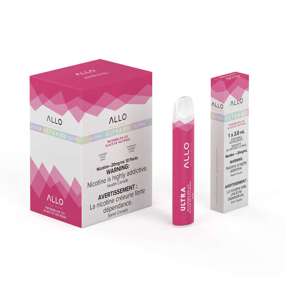 Watermelon Ice - Allo Ultra 800 Disposable - 10pc/Carton | ALLO at The Vapor Bar