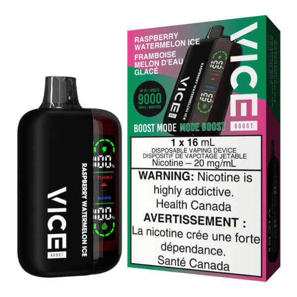 VICE BOOST DISPOSABLE - RASPBERRY WATERMELON ICE - 5PC - disposable vapes