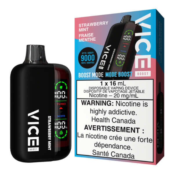 VICE BOOST DISPOSABLE - STRAWBERRY MINT - 5PC - disposable vapes