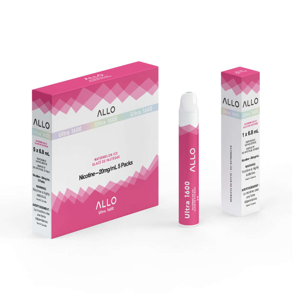 Watermelon Ice - Allo Ultra 1600 Disposable - 5pc/Carton | ALLO at The Vapor Bar