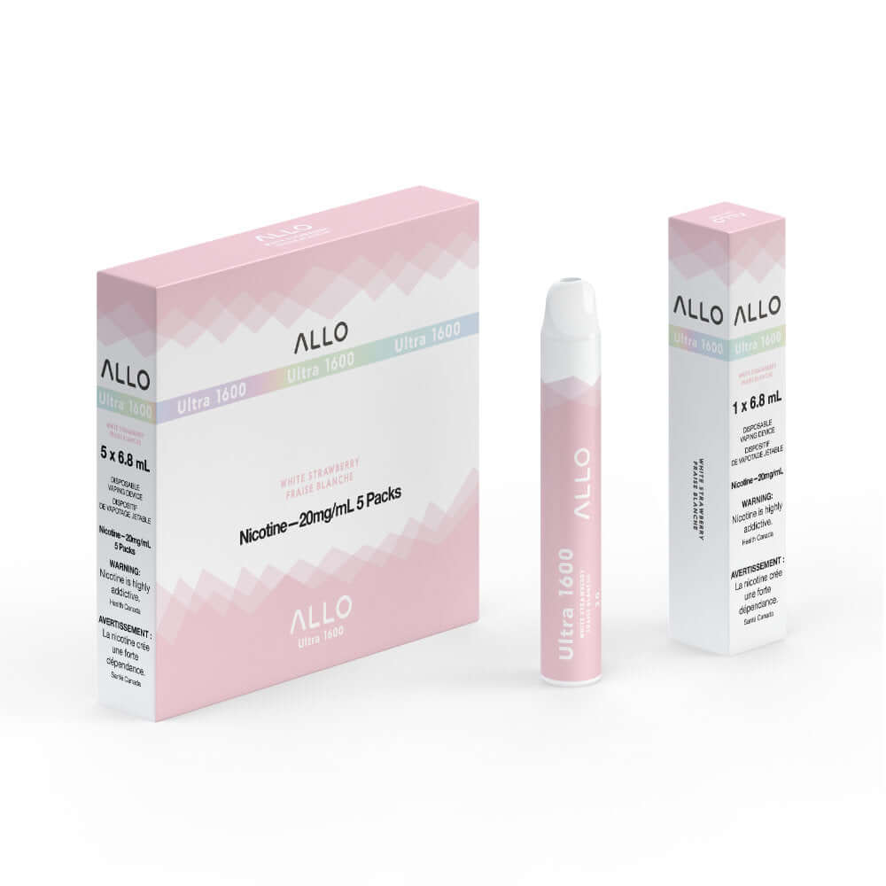 White Strawberry - Allo Ultra 1600 Disposable - 5pc/Carton | ALLO at The Vapor Bar