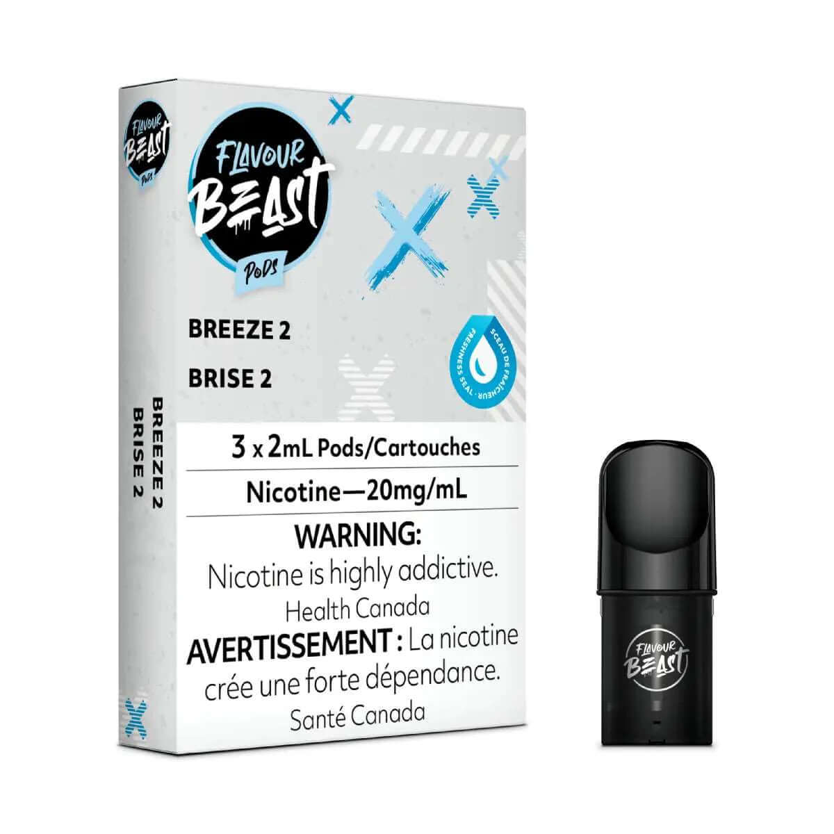 Flavour Beast Vape Pods - Breeze 2 - Flavour Beast Pods 5PC - Stlth and Allo Compatible