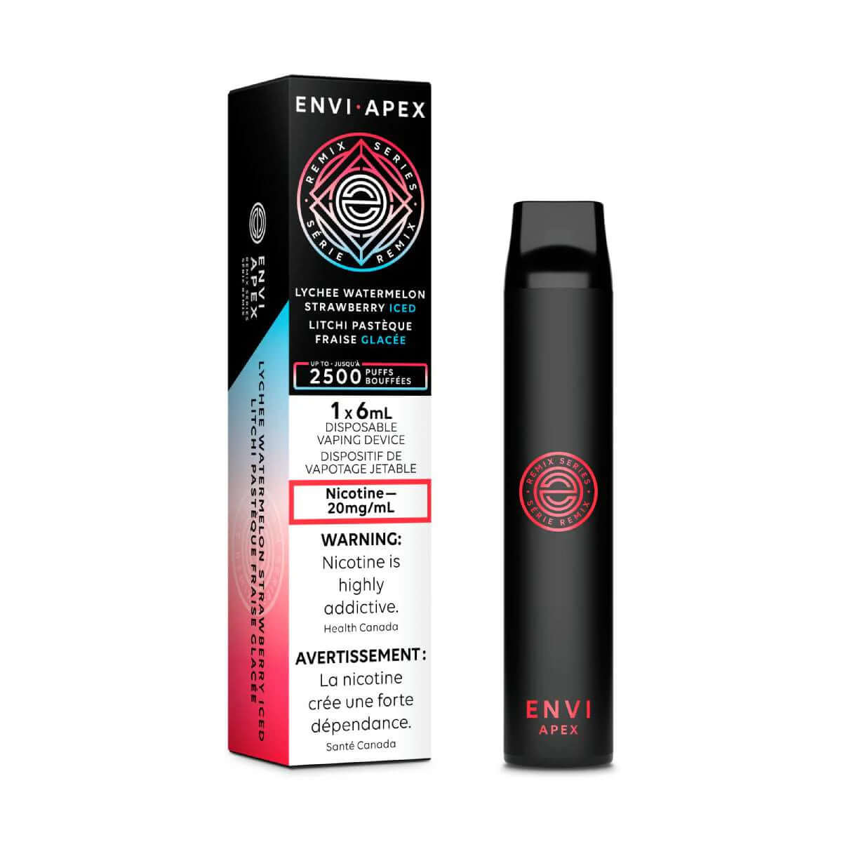 Lychee Watermelon Strawberry Iced - ENVI Disposable - Envi Apex 6pc/Carton | ENVI at The Vapor Bar