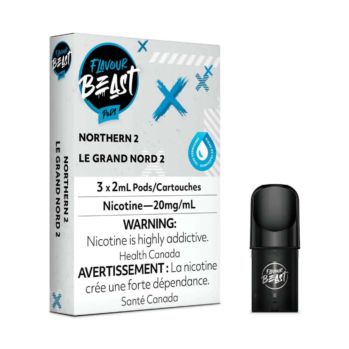 Flavour Beast Vape Pods - Northern 2 - Flavour Beast Pods 5PC - Stlth and Allo Compatible