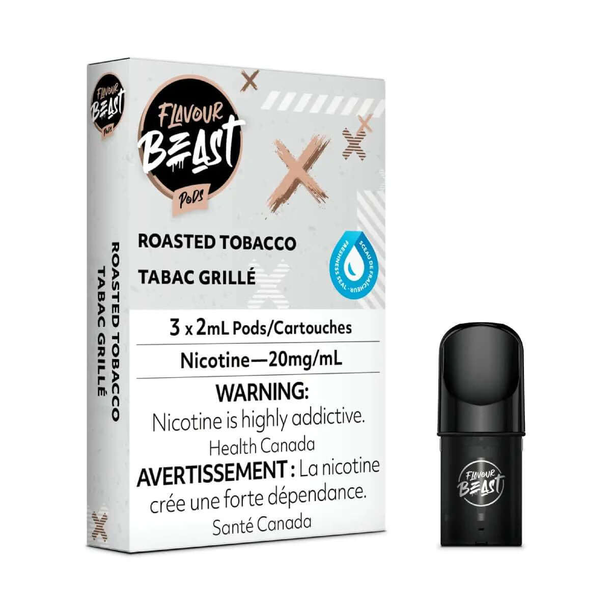 Flavour Beast Vape Pods - Roasted Tobacco - Flavour Beast Pods 5PC - Stlth and Allo Compatible