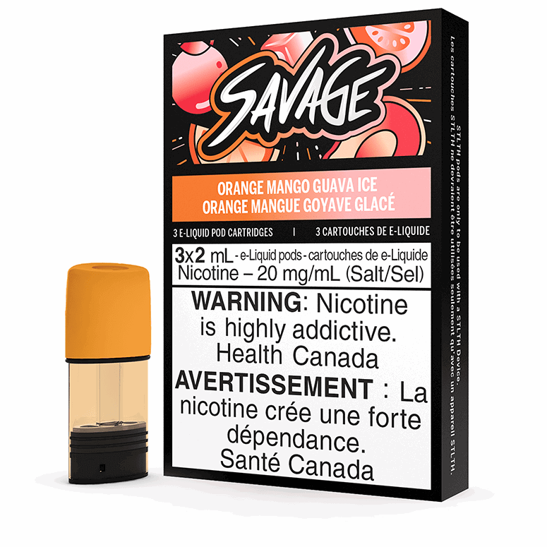 Savage ORANGE MANGO GUAVA ICE (3 PACK) | Stlth at The Vapor Bar