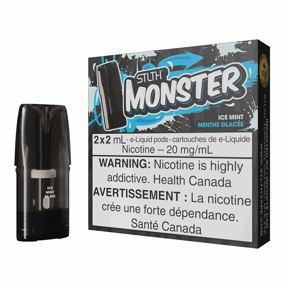 STLTH MONSTER - ICE MINT - 2 2ML PODS | STLTH MONSTER at The Vapor Bar