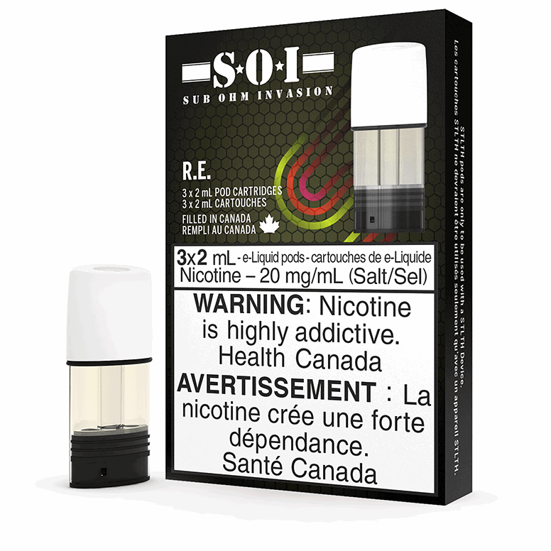 STLTH POD PACK (3 PACK) - SUB OHM INVASION R.E. (Excised) | Stlth at The Vapor Bar