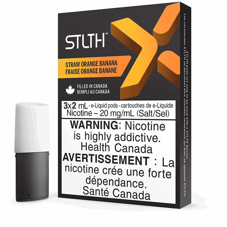 STLTH X POD PACK STRAW ORANGE BANANA (3 PACK) | Stlth at The Vapor Bar