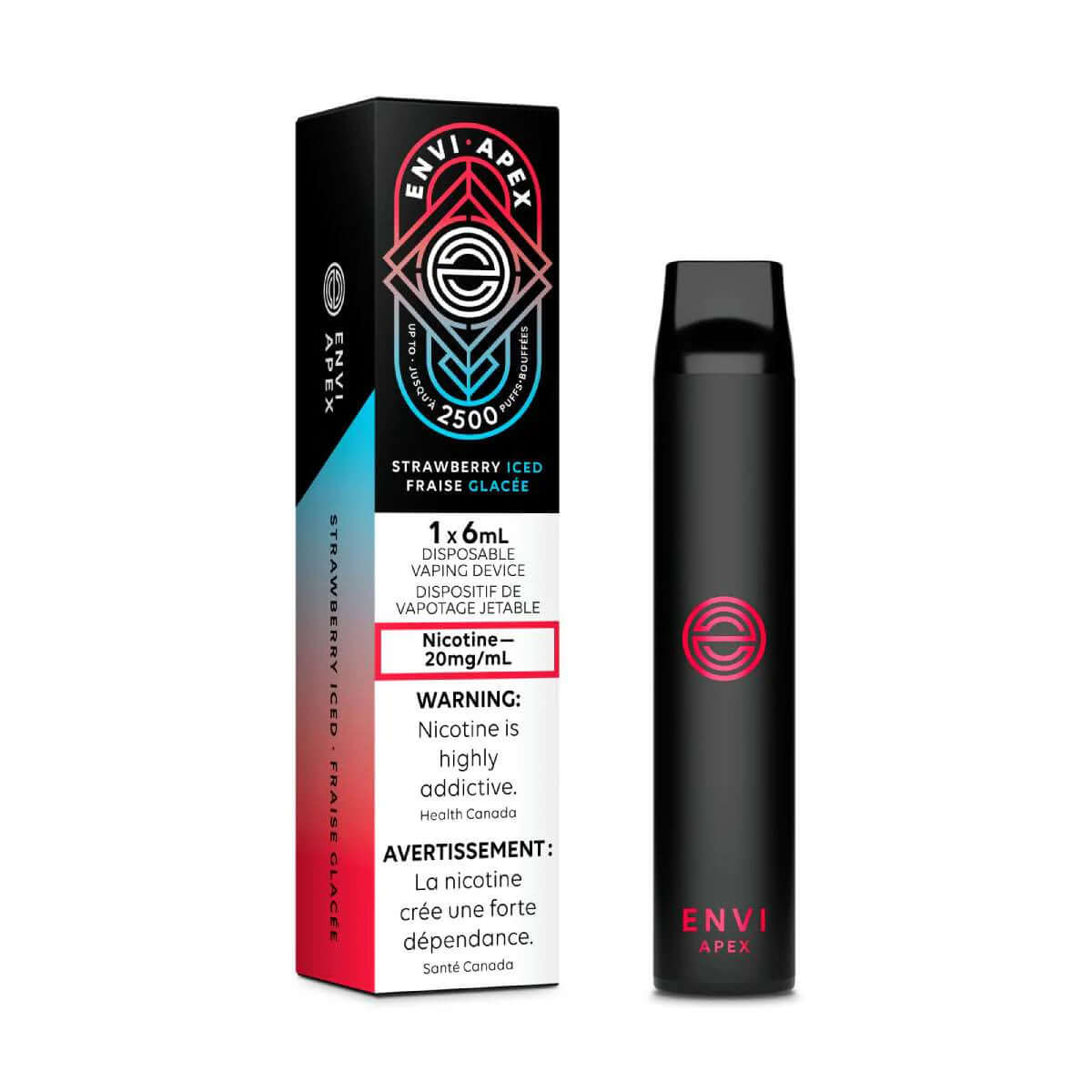 Strawberry Iced - ENVI Disposable - Envi Apex 6pc/Carton | ENVI at The Vapor Bar