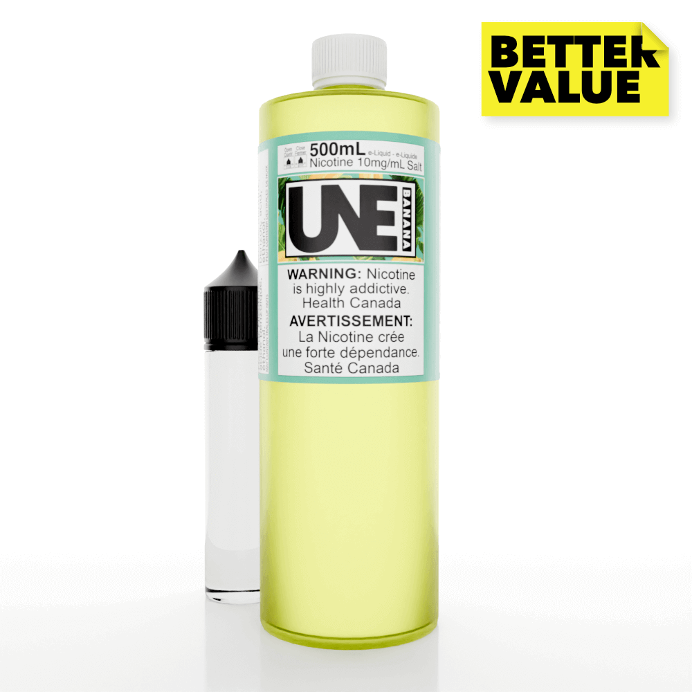 Vape juice - Une Banana - Premium bulk e liquid - The Vapor Bar