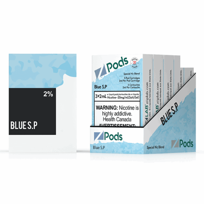 Z-PODS BLUE SURPEE Special Nic Blend (3 PACK) (S-Compatible) (Excised) | Zpods at The Vapor Bar