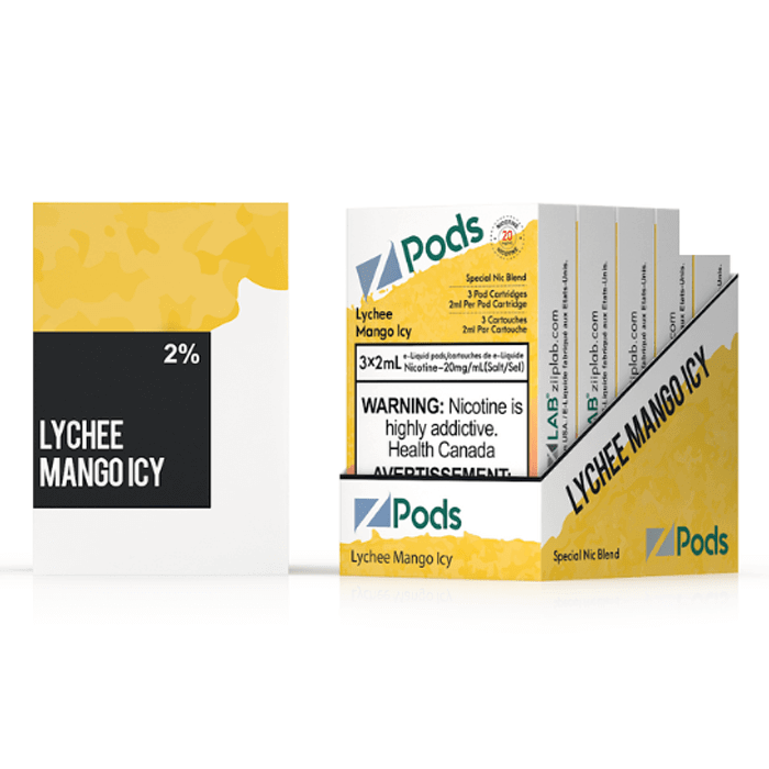 Z-PODS LYCHEE MANGO ICE Special Nic Blend (3 PACK) (S-Compatible) (Excised) | Zpods at The Vapor Bar