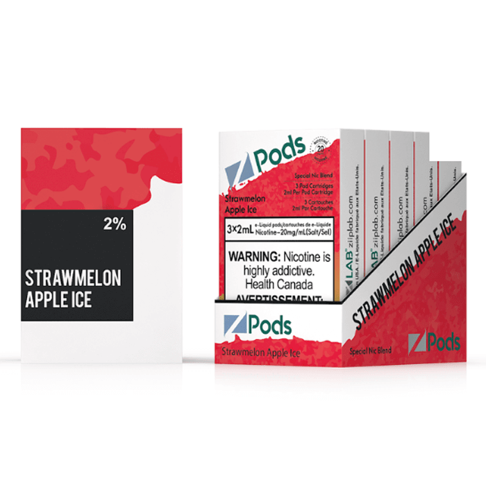 Z-PODS STRAWMELON APPLE ICE Special Nic Blend (3 PACK) (S-Compatible) (Excised) | Zpods at The Vapor Bar