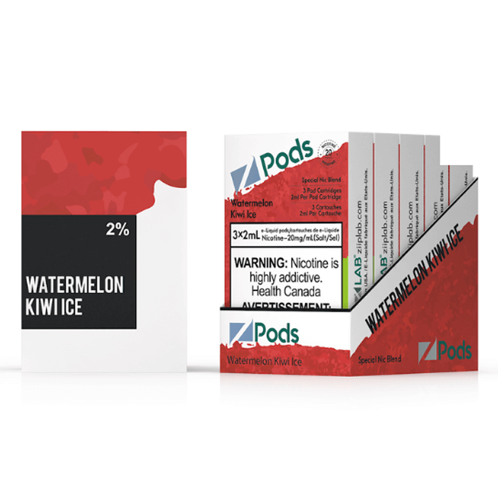 Z-PODS WATERMELON KIWI ICE Special Nic Blend (3 PACK) (S-Compatible) (Excised) | Zpods at The Vapor Bar