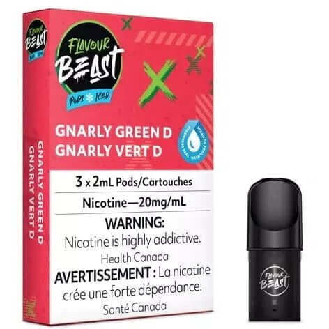 Flavour Beast - Gnarly Green D (Green Dew) (3/PK) | Flavour Beast at The Vapor Bar