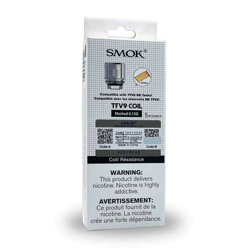 Smok V9 Meshed 0.15ohm Coils 5/PK | Smok at The Vapor Bar